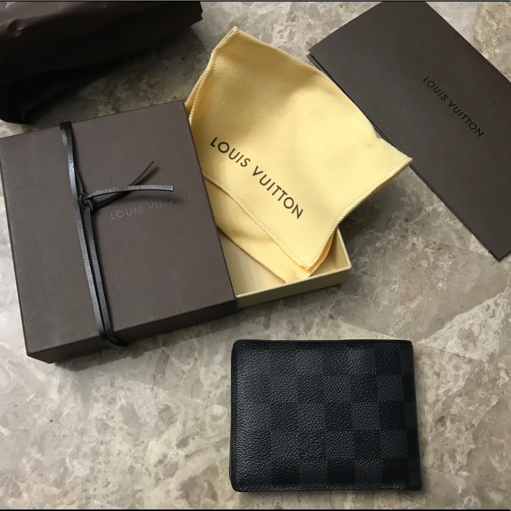 Louis Vuitton Multiple wallet Damier Graphite canv